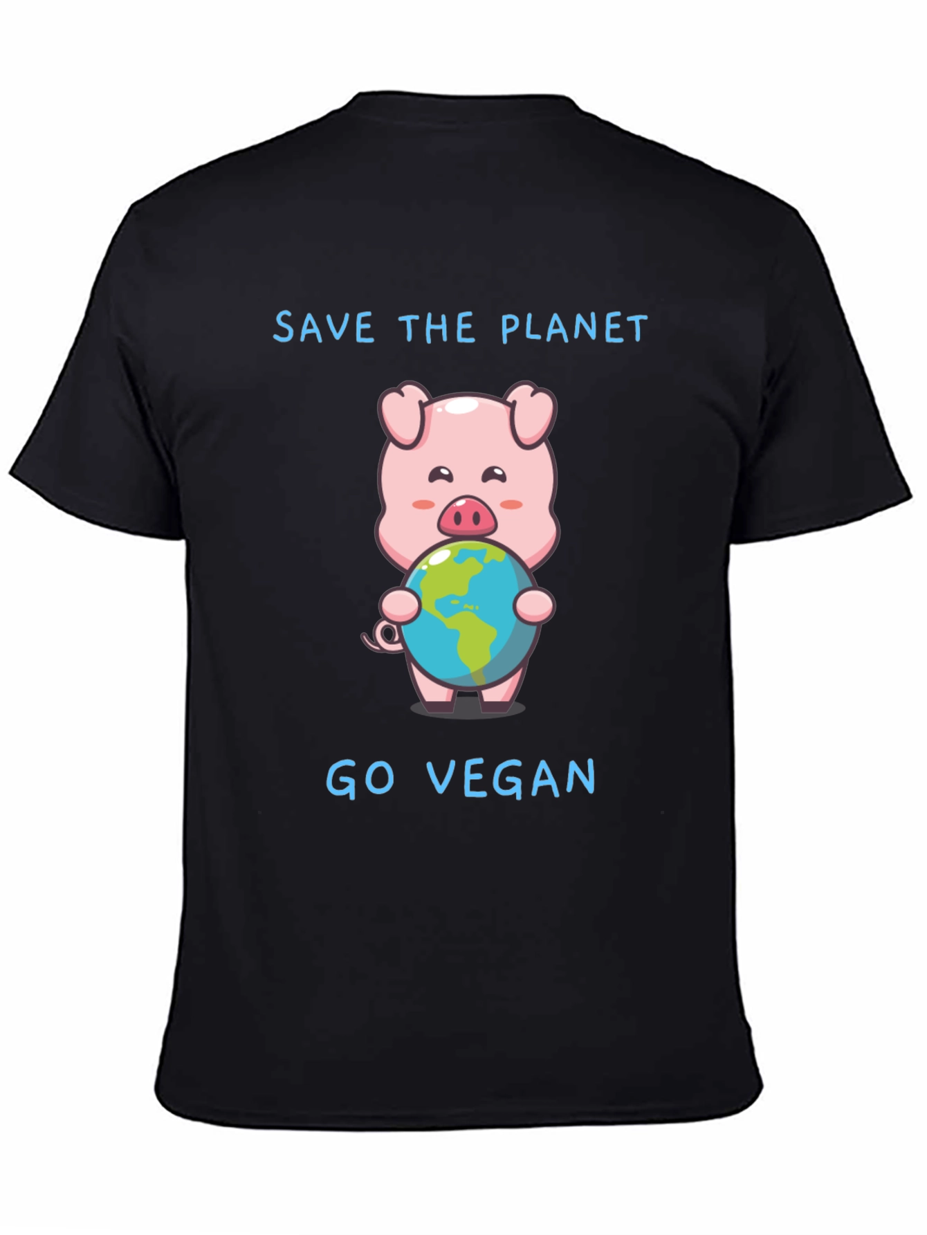 Save the Planet Go Vegan Pig T-Shirt