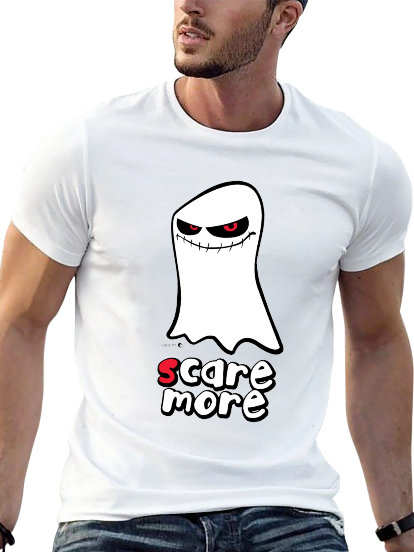 Spooky Ghost Scare More Graphic T-Shirt