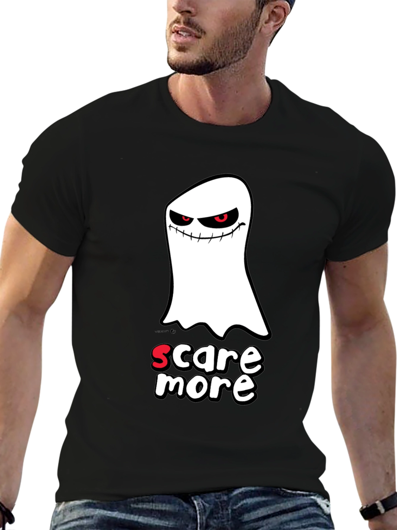 Spooky Ghost Scare More Graphic T-Shirt