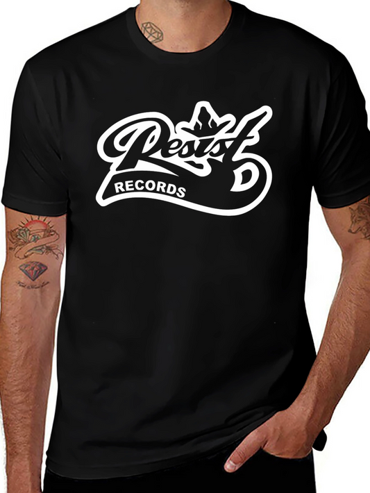 Resist Records Black Graphic T-Shirt
