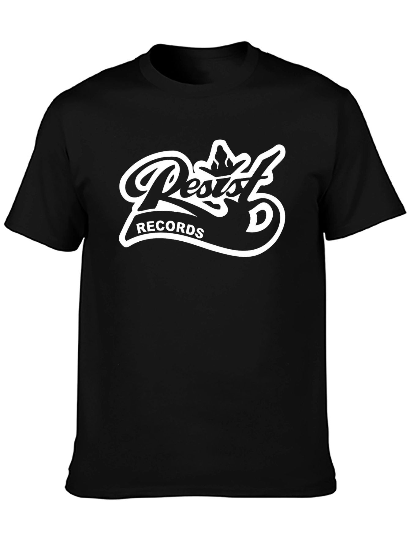 Resist Records Black Graphic T-Shirt