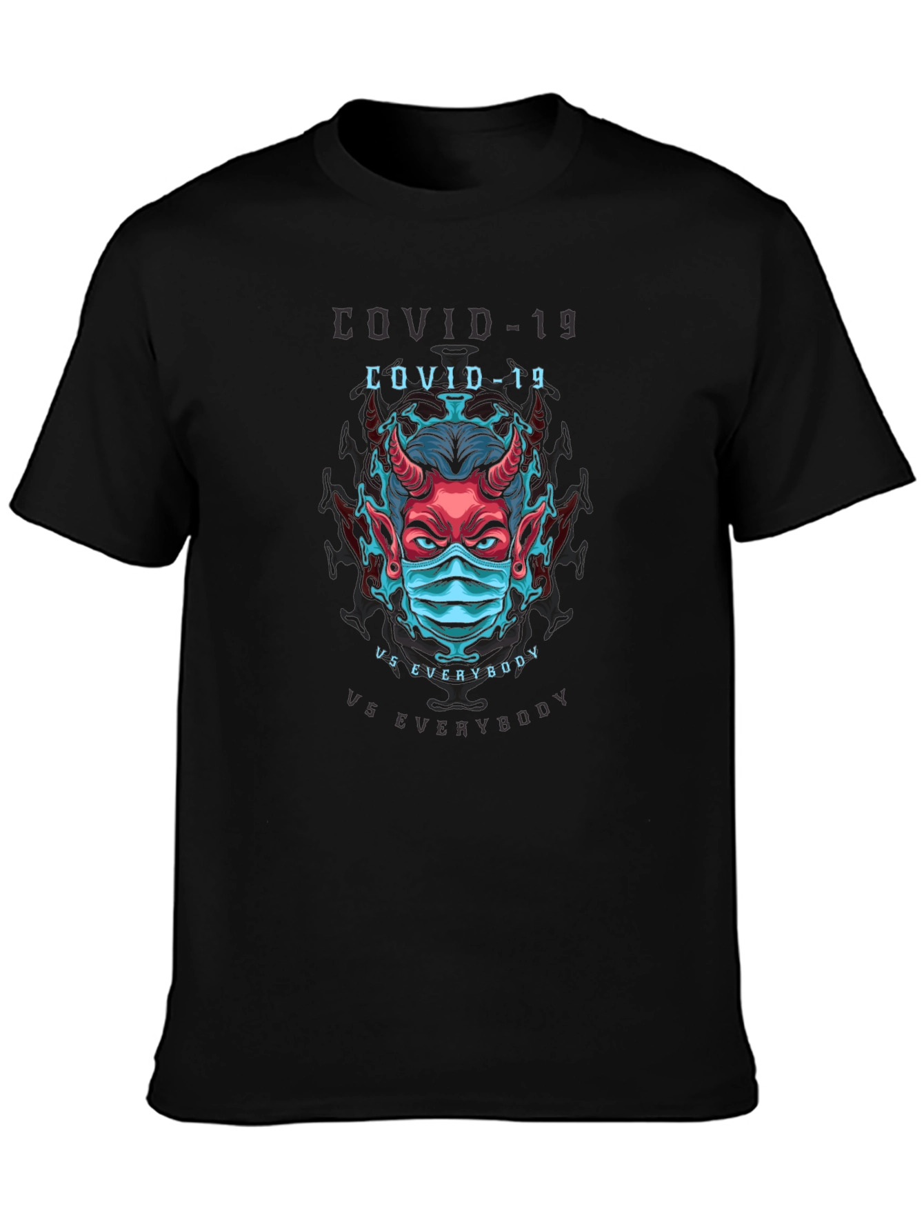 COVID-19 vs Everybody Graphic T-Shirt