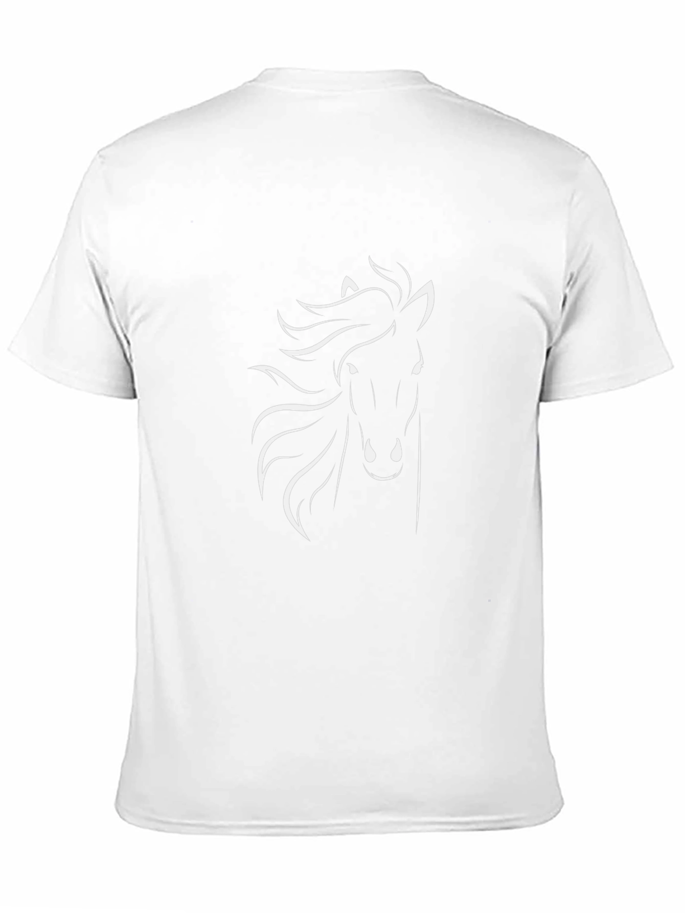 Black T-Shirt with Horse Silhouette