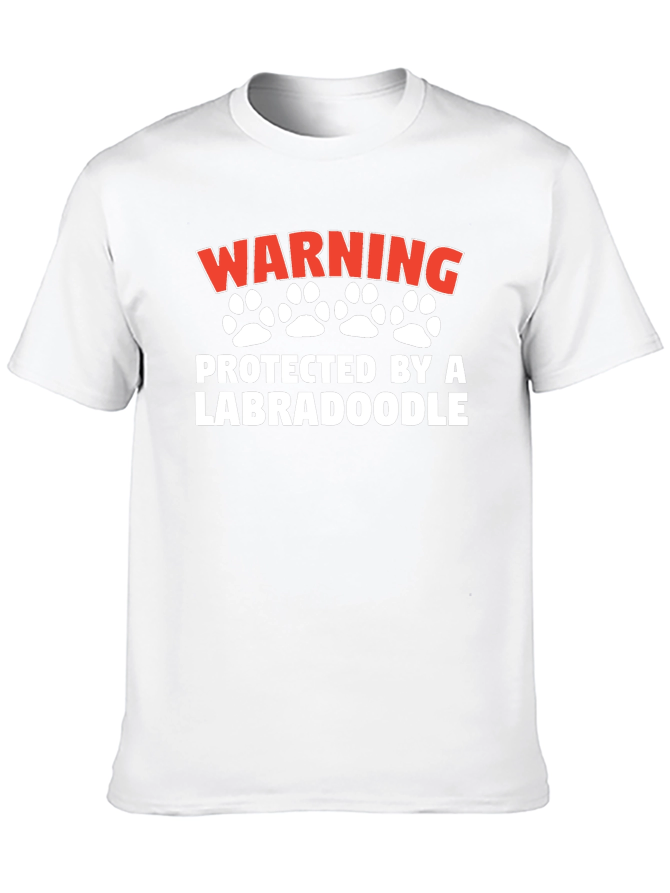 Warning Protected by a Labradoodle T-Shirt