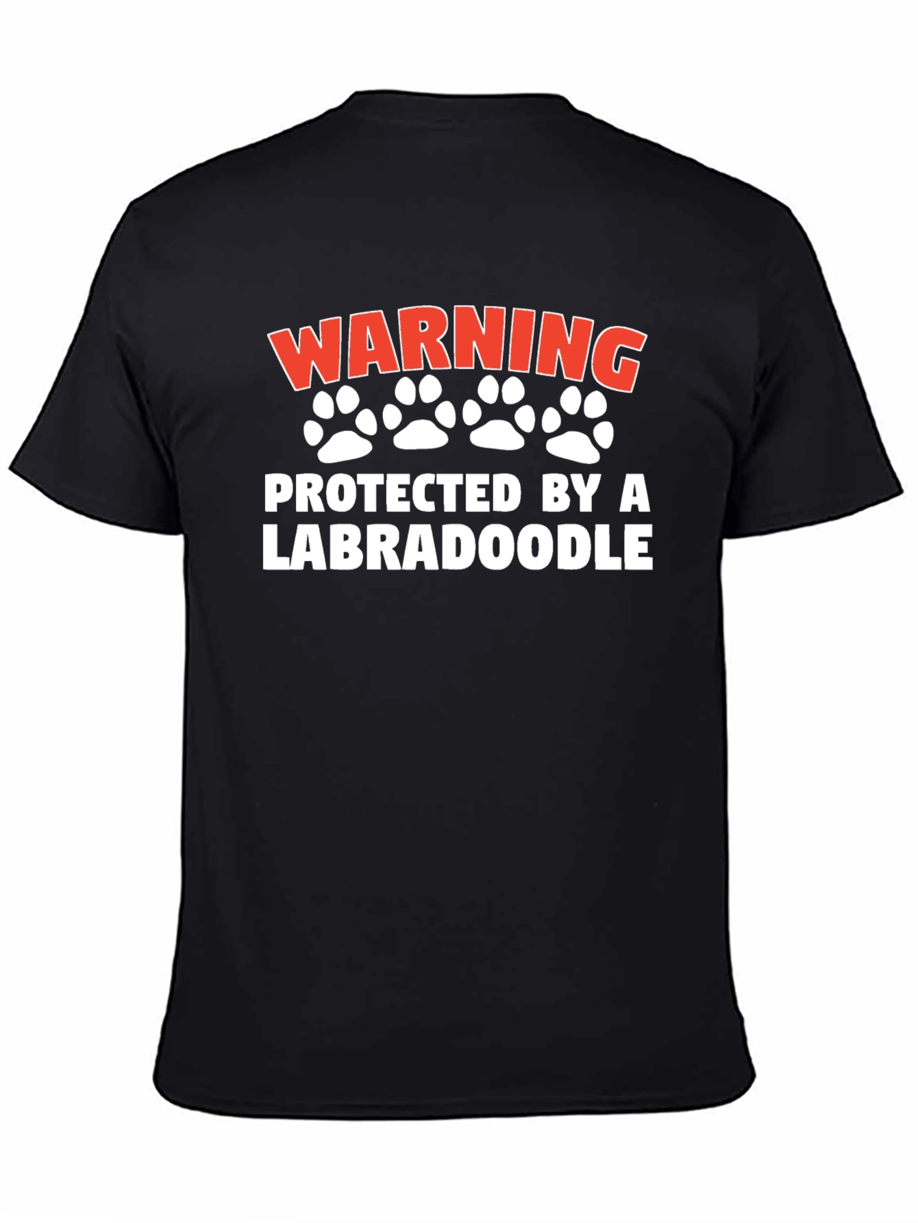 Warning Protected by a Labradoodle T-Shirt