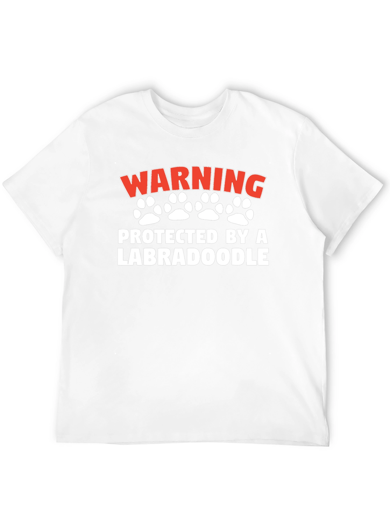 Warning Protected by a Labradoodle T-Shirt