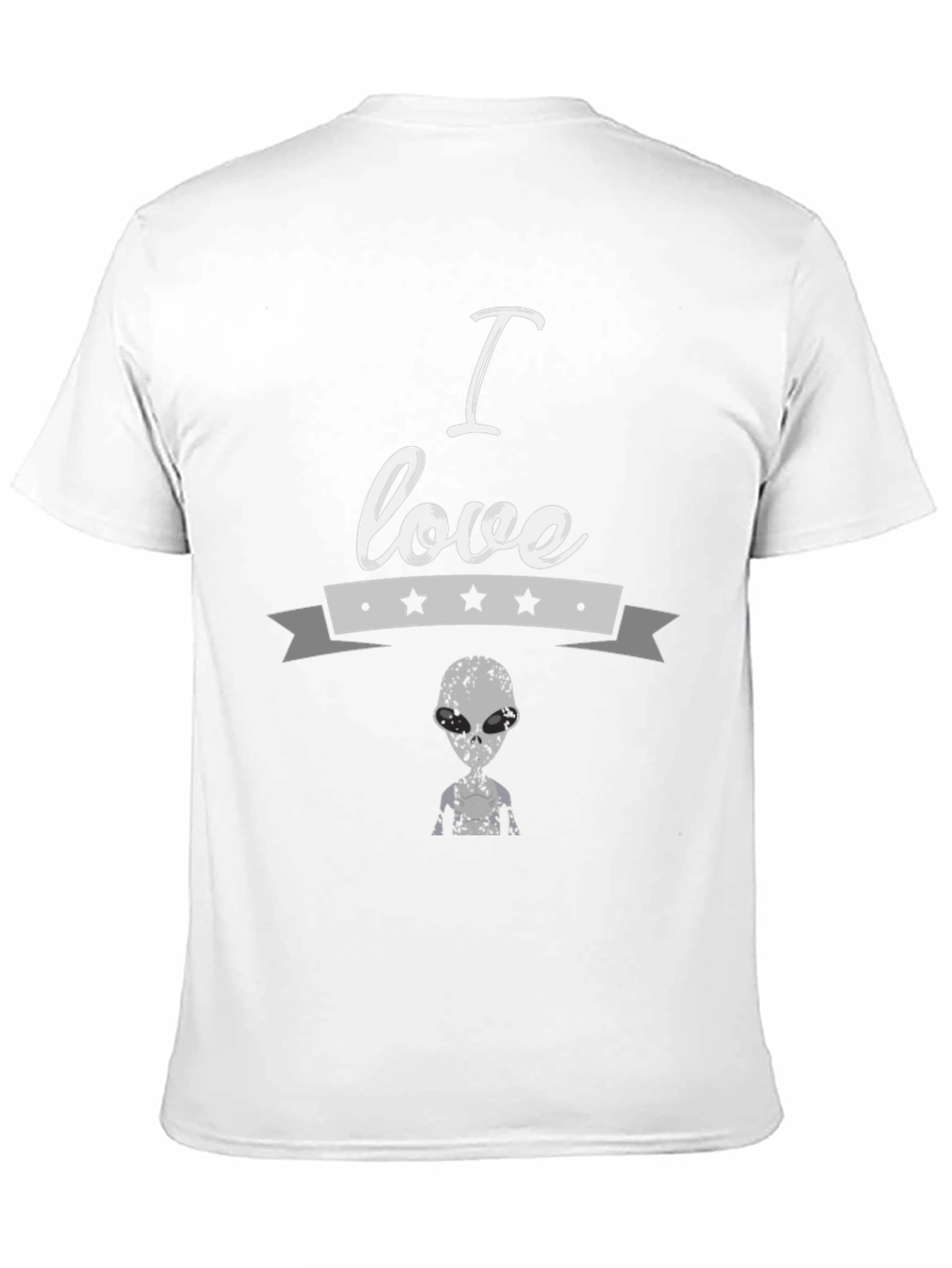 I Love Aliens Black T-Shirt