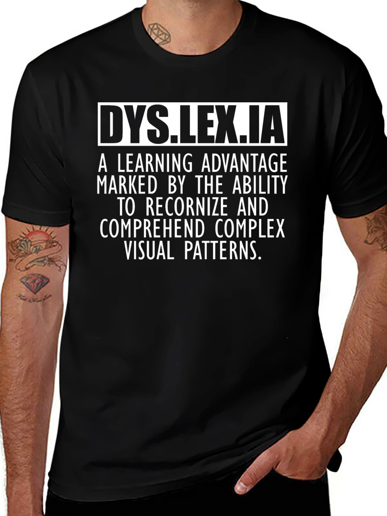 Dyslexia Awareness Graphic T-Shirt