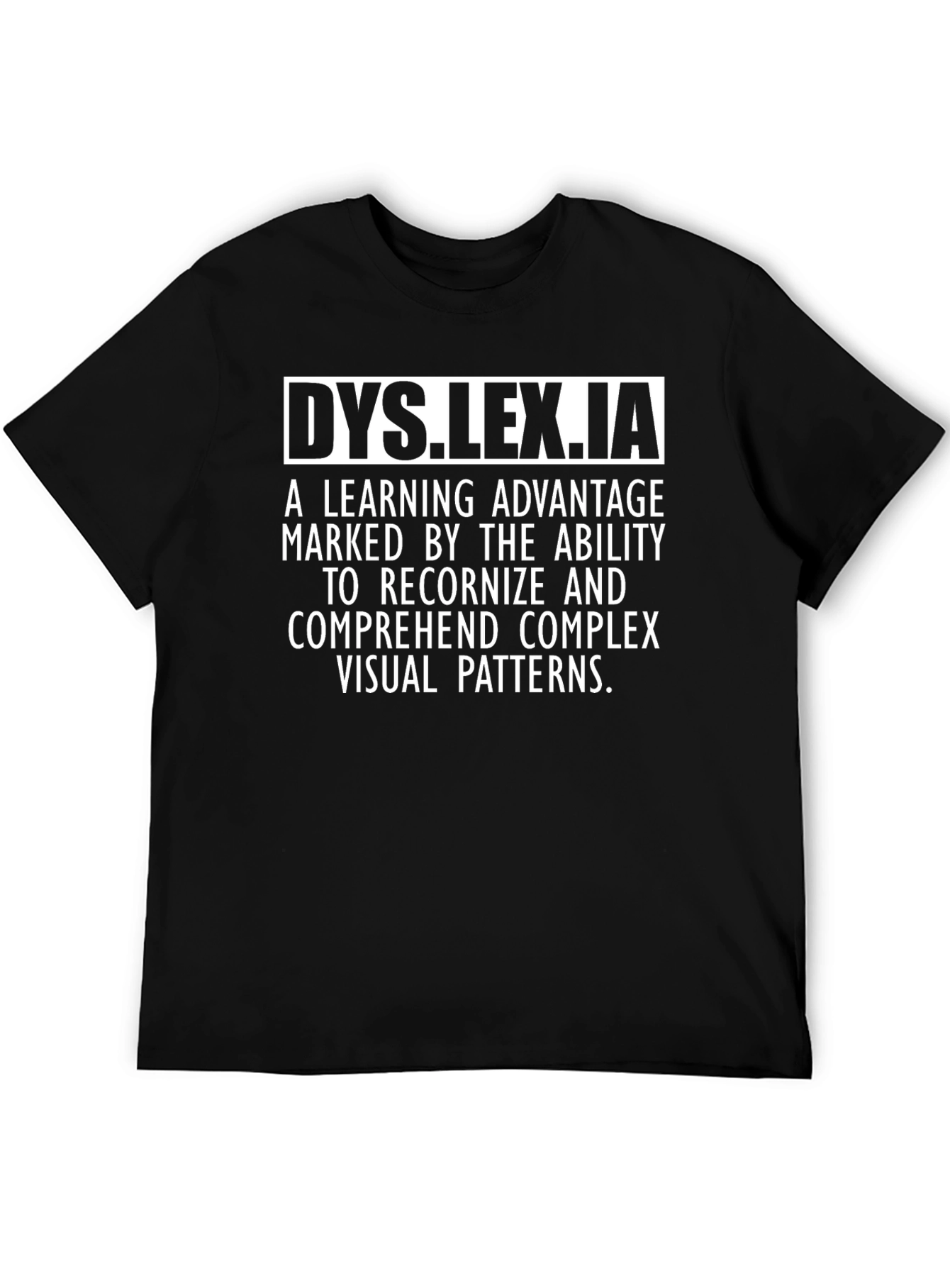 Dyslexia Awareness Graphic T-Shirt