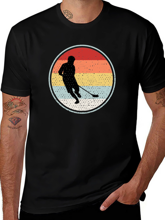 Vintage Hockey Player Graphic Tee