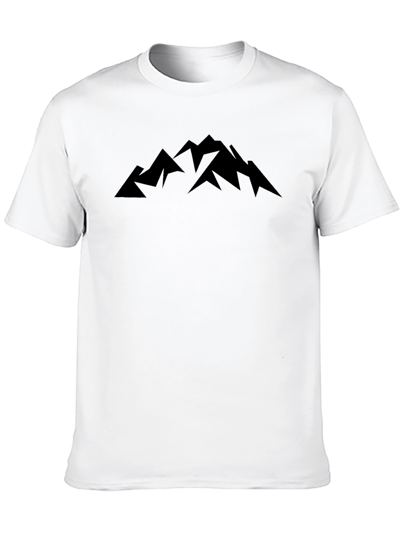 Mountain Peak Graphic Tee - Black Unisex Shirt