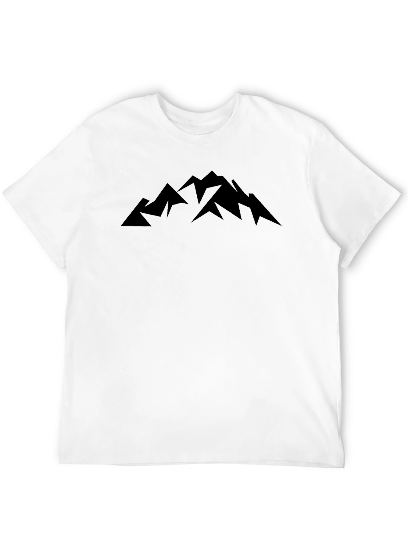 Mountain Peak Graphic Tee - Black Unisex Shirt