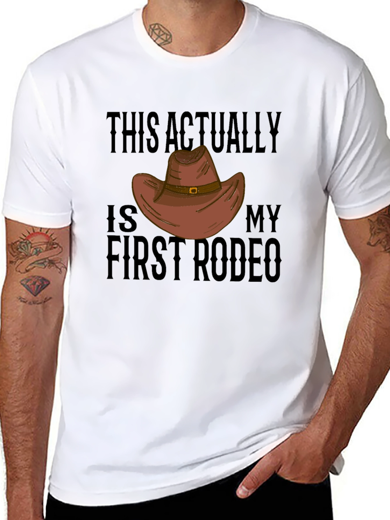 First Rodeo T-Shirt: Funny Western Cowboy Graphic Tee