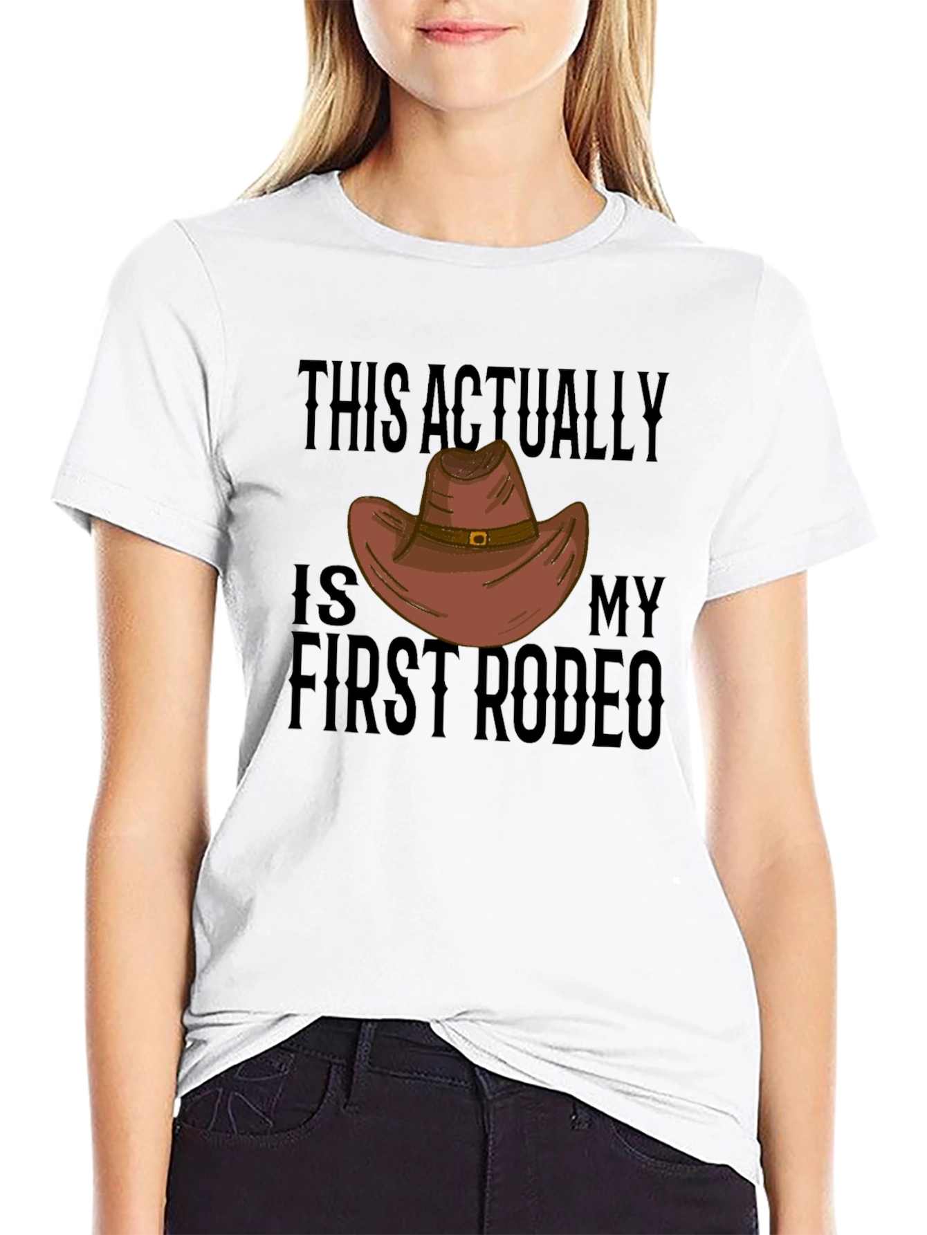 First Rodeo T-Shirt: Funny Western Cowboy Graphic Tee
