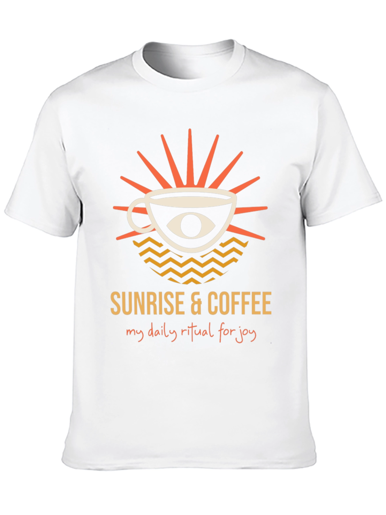 Sunrise & Coffee Graphic Tee - Daily Ritual Joy