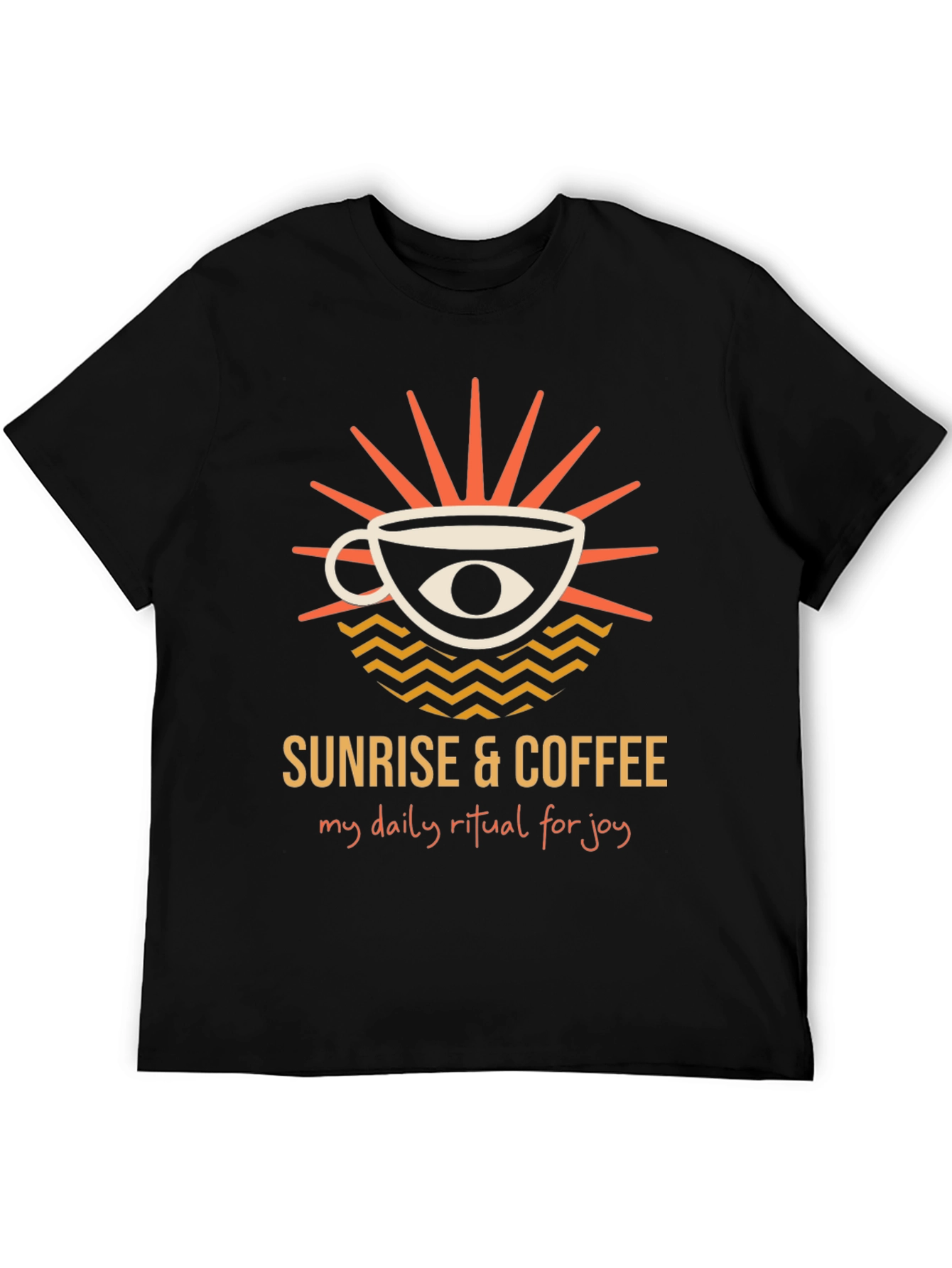 Sunrise & Coffee Graphic Tee - Daily Ritual Joy