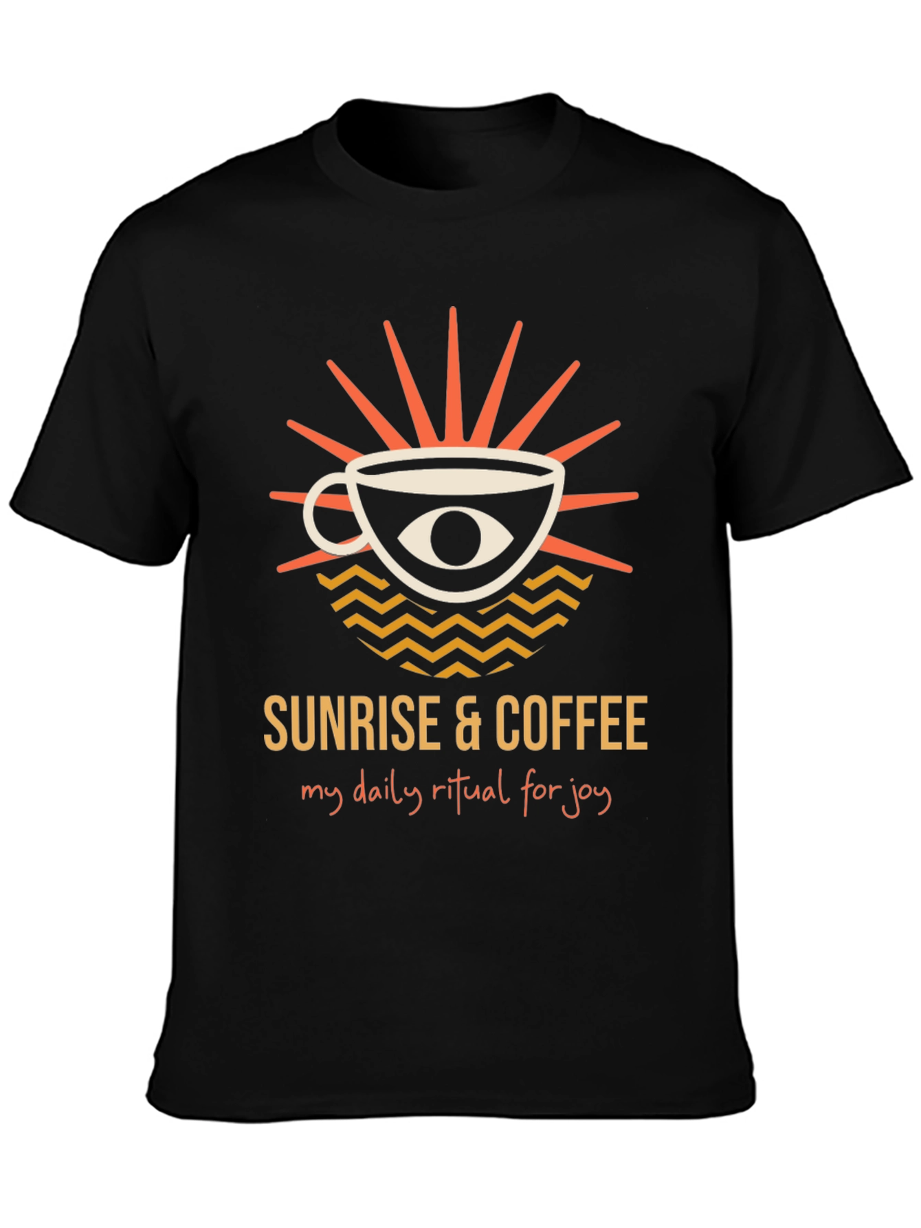 Sunrise & Coffee Graphic Tee - Daily Ritual Joy