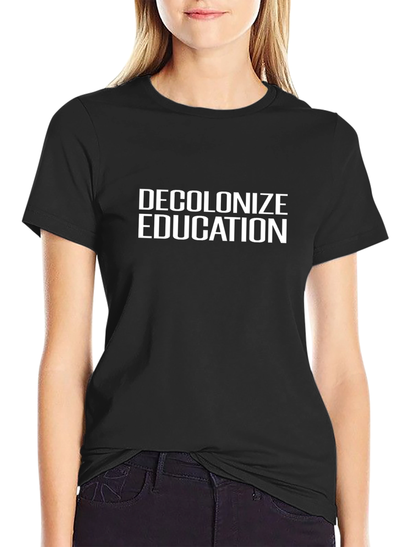 Decolonize Education Graphic Tee - Black