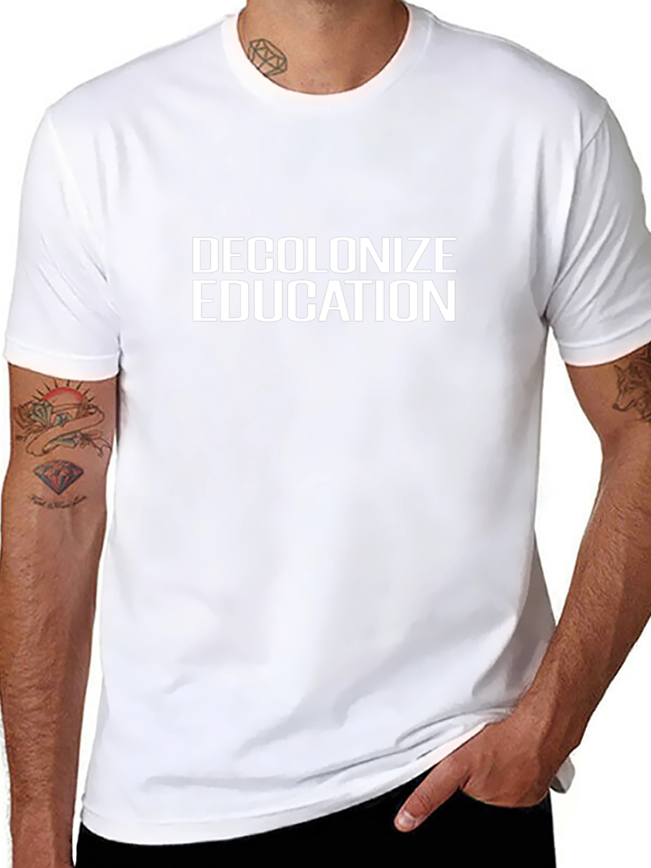 Decolonize Education Graphic Tee - Black