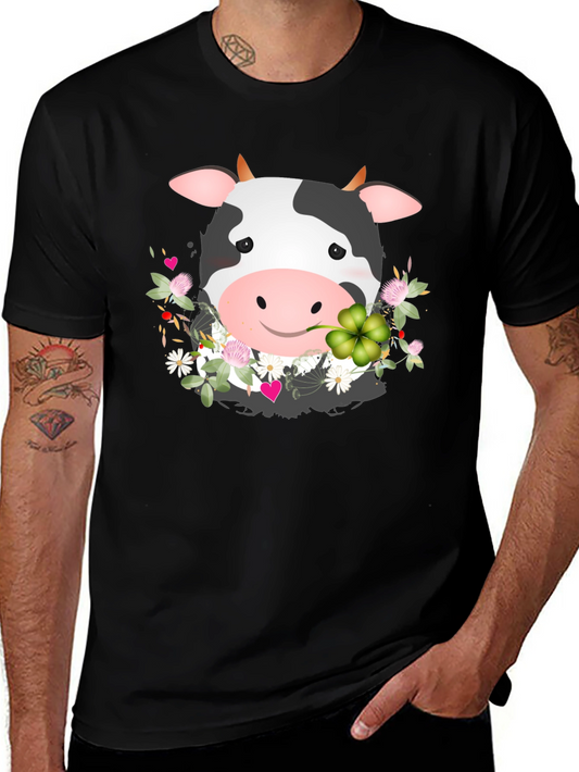 Cow and Clover Graphic Tee