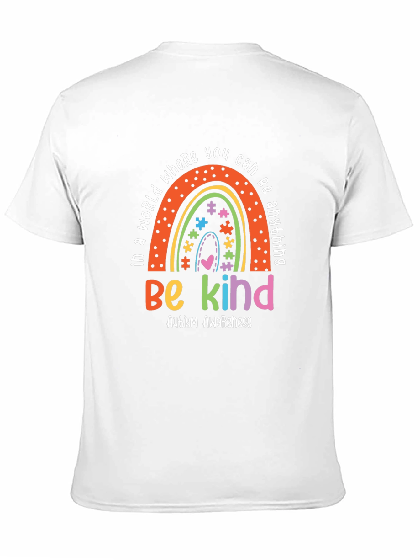 Be Kind Autism Awareness Rainbow T-Shirt