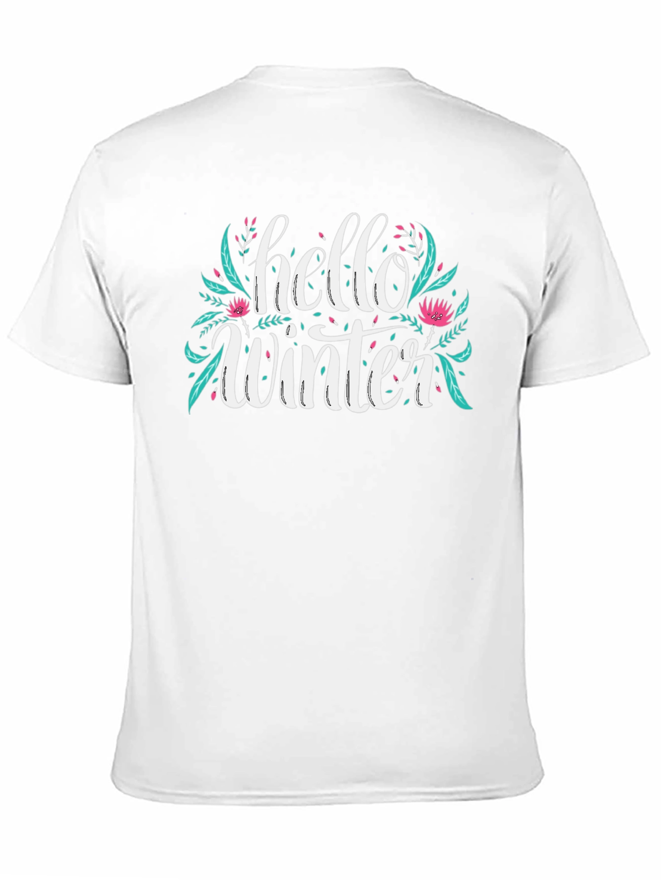 Hello Winter Graphic Black Tee