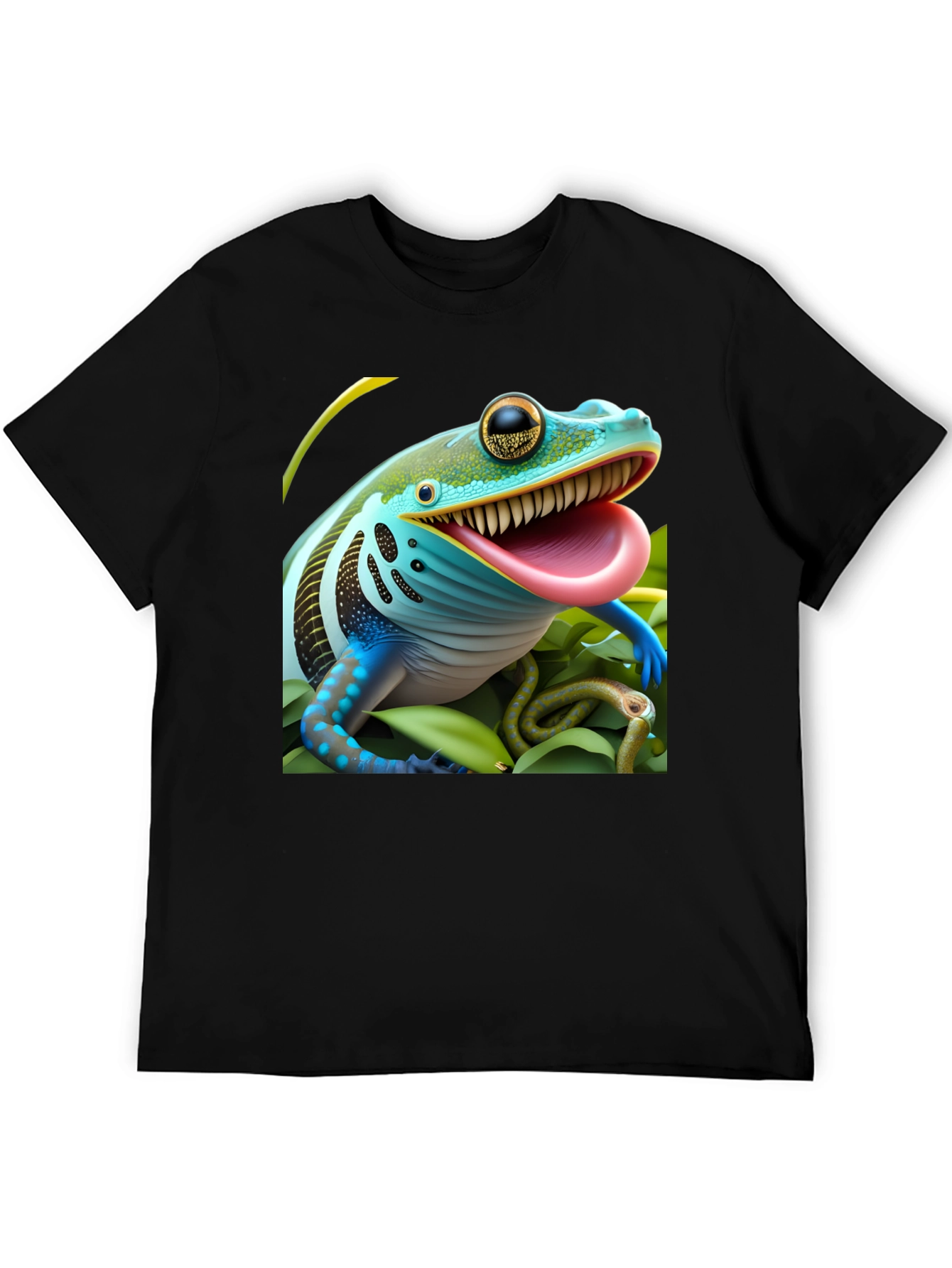 Frog & Snake Graphic Tee - Unique Design