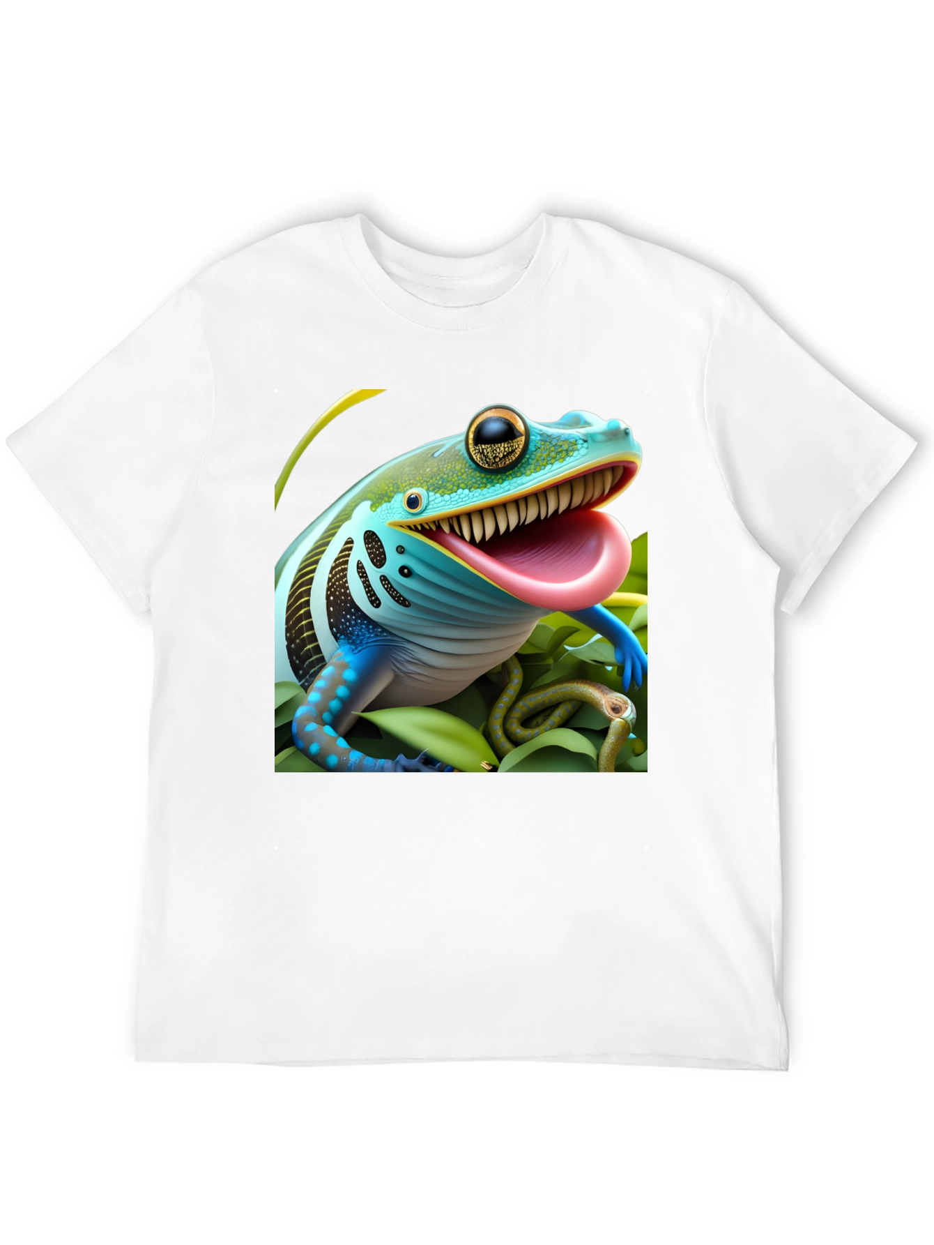 Frog & Snake Graphic Tee - Unique Design