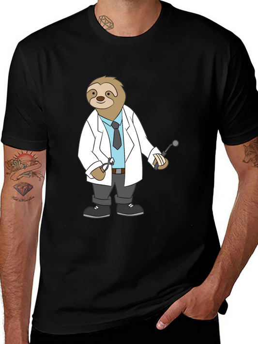 Sloth Doctor T-Shirt - Cute Cartoon Dentist Tee
