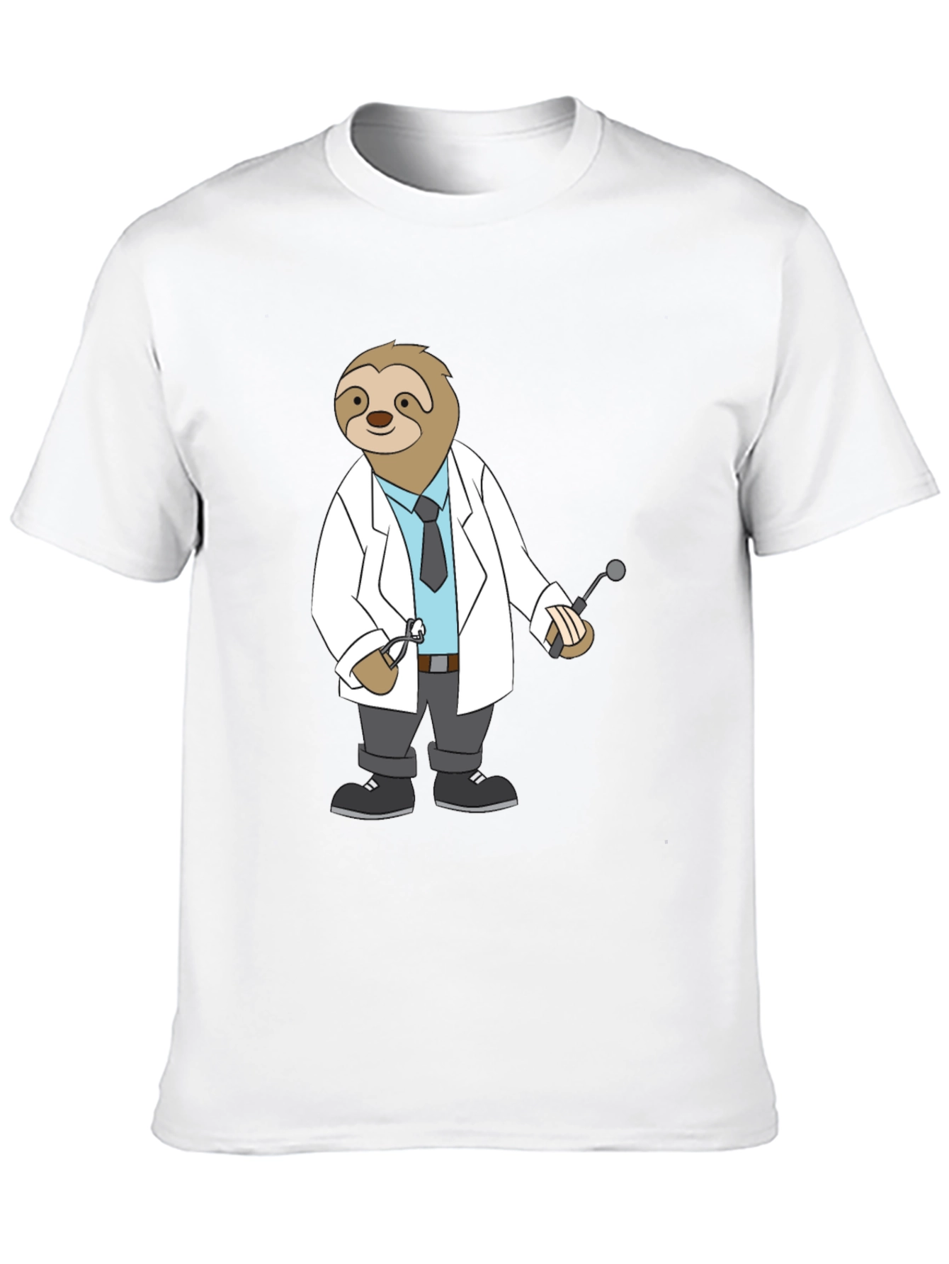 Sloth Doctor T-Shirt - Cute Cartoon Dentist Tee
