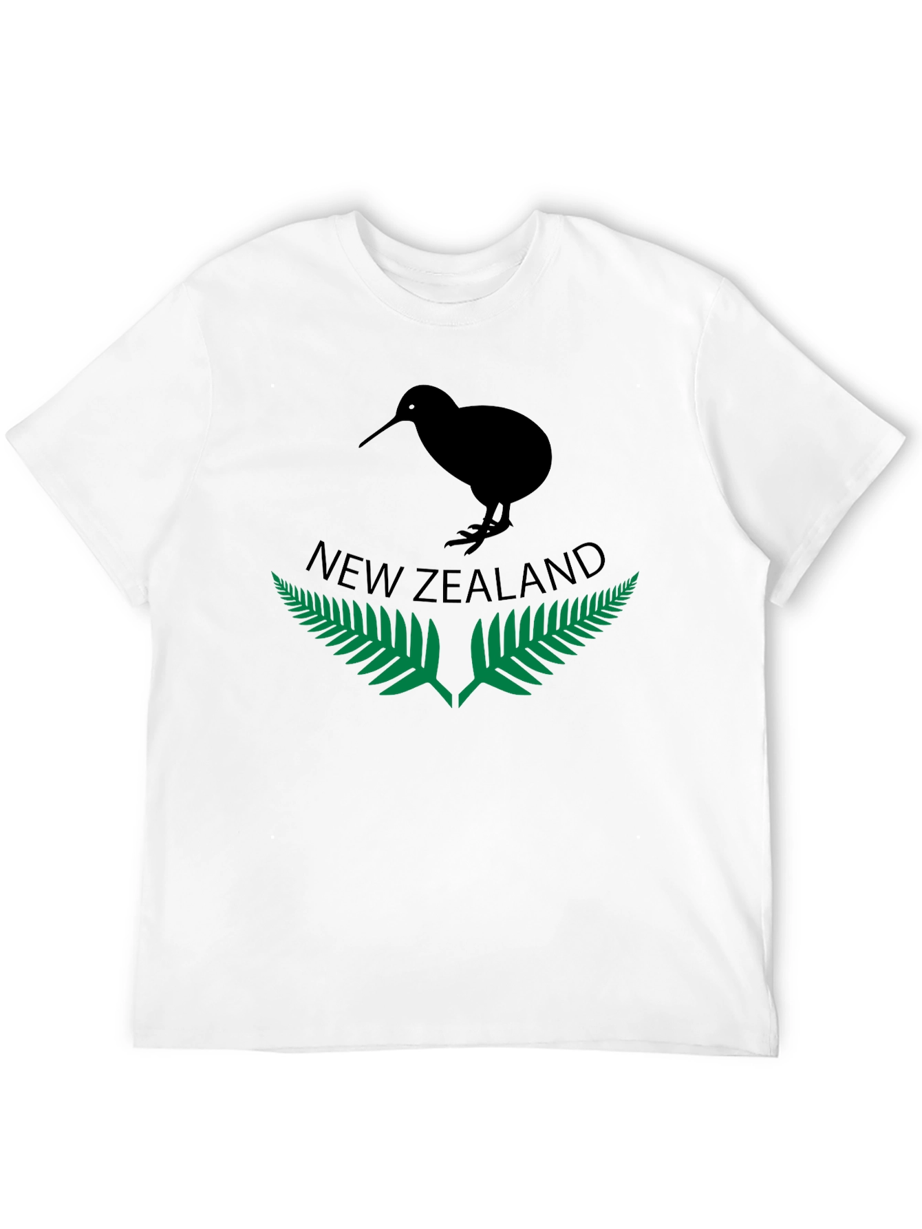New Zealand Kiwi Bird T-Shirt Black