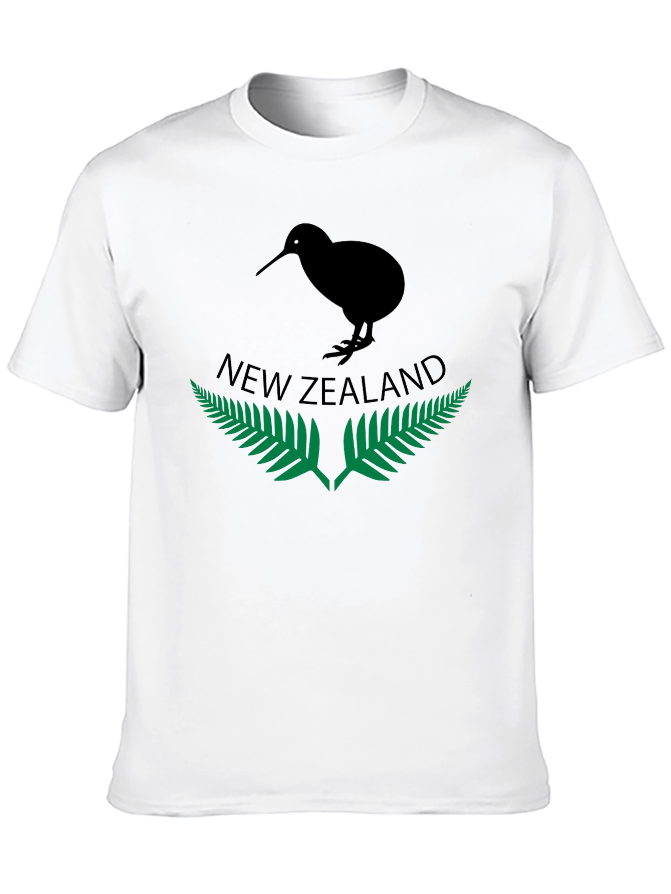 New Zealand Kiwi Bird T-Shirt Black