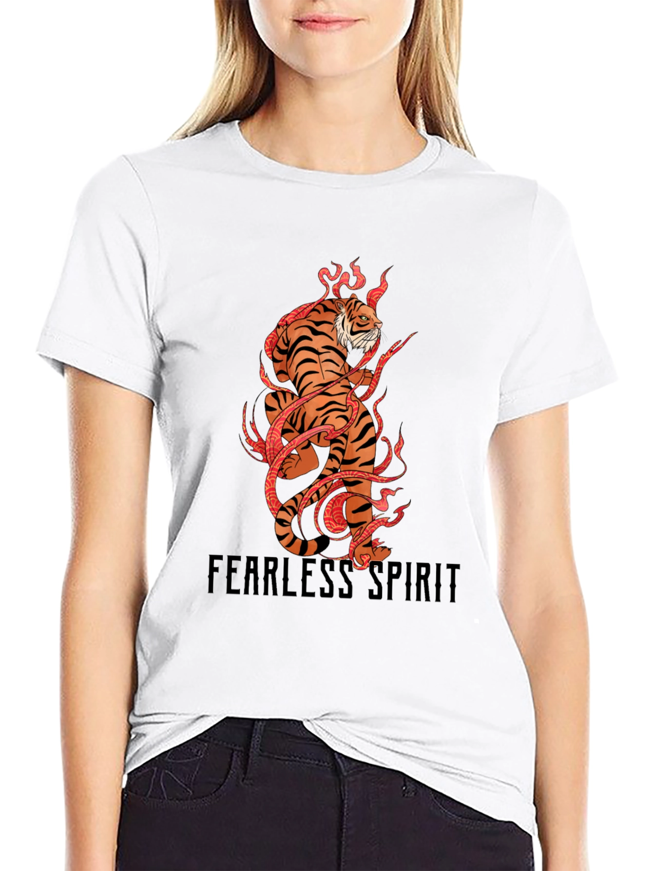 Fearless Spirit Tiger Graphic Tee