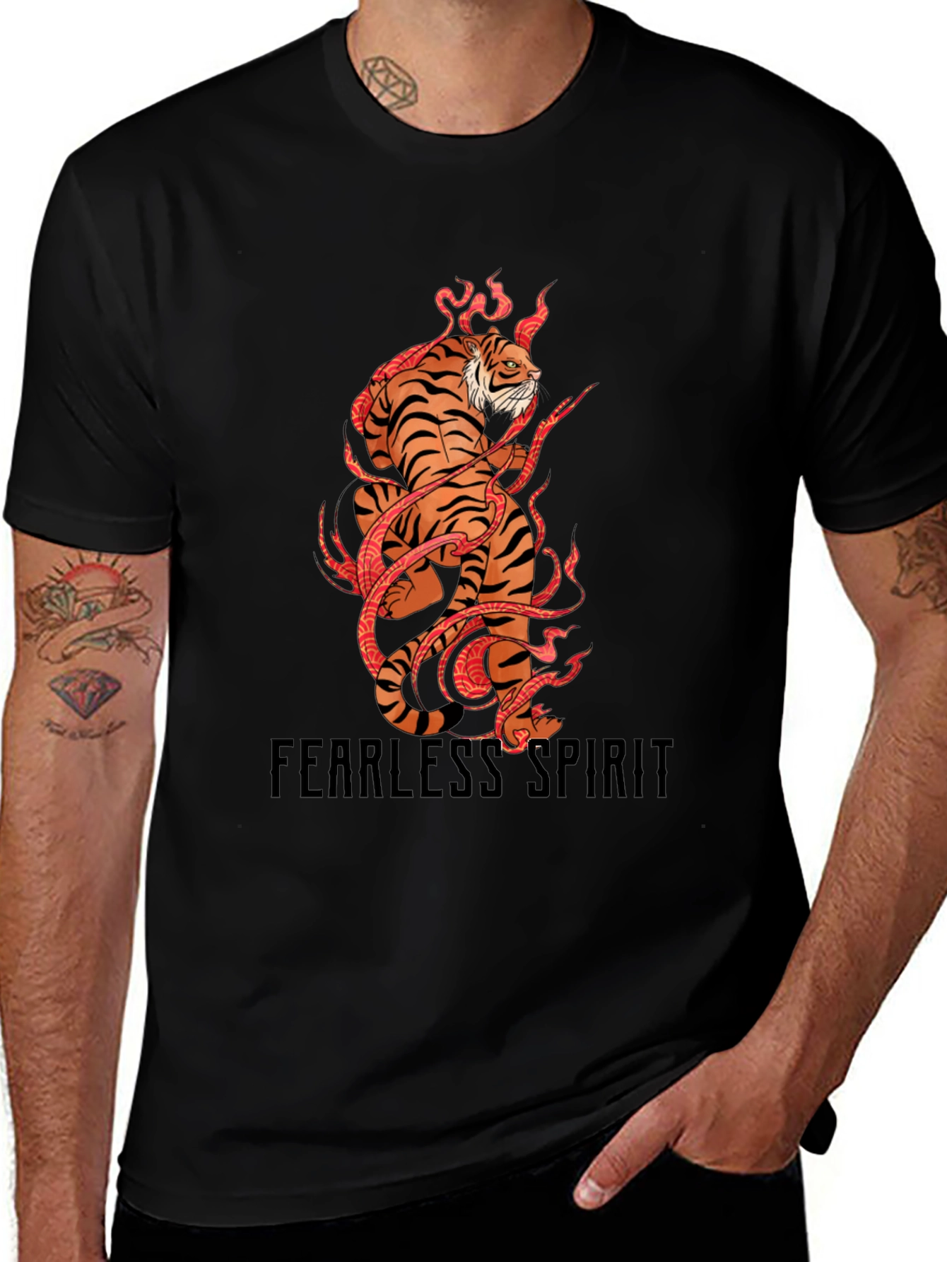 Fearless Spirit Tiger Graphic Tee