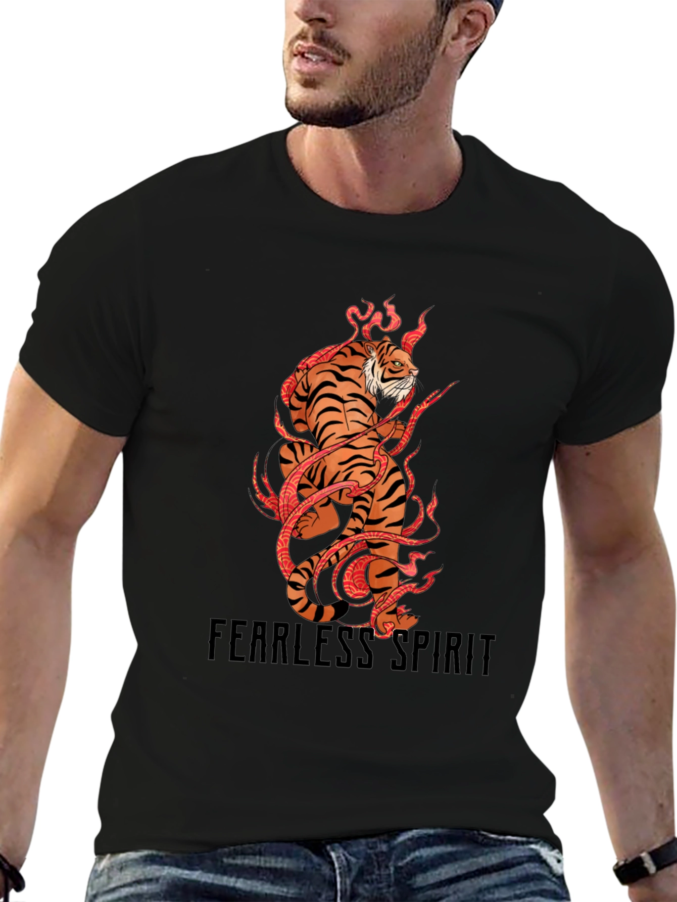 Fearless Spirit Tiger Graphic Tee