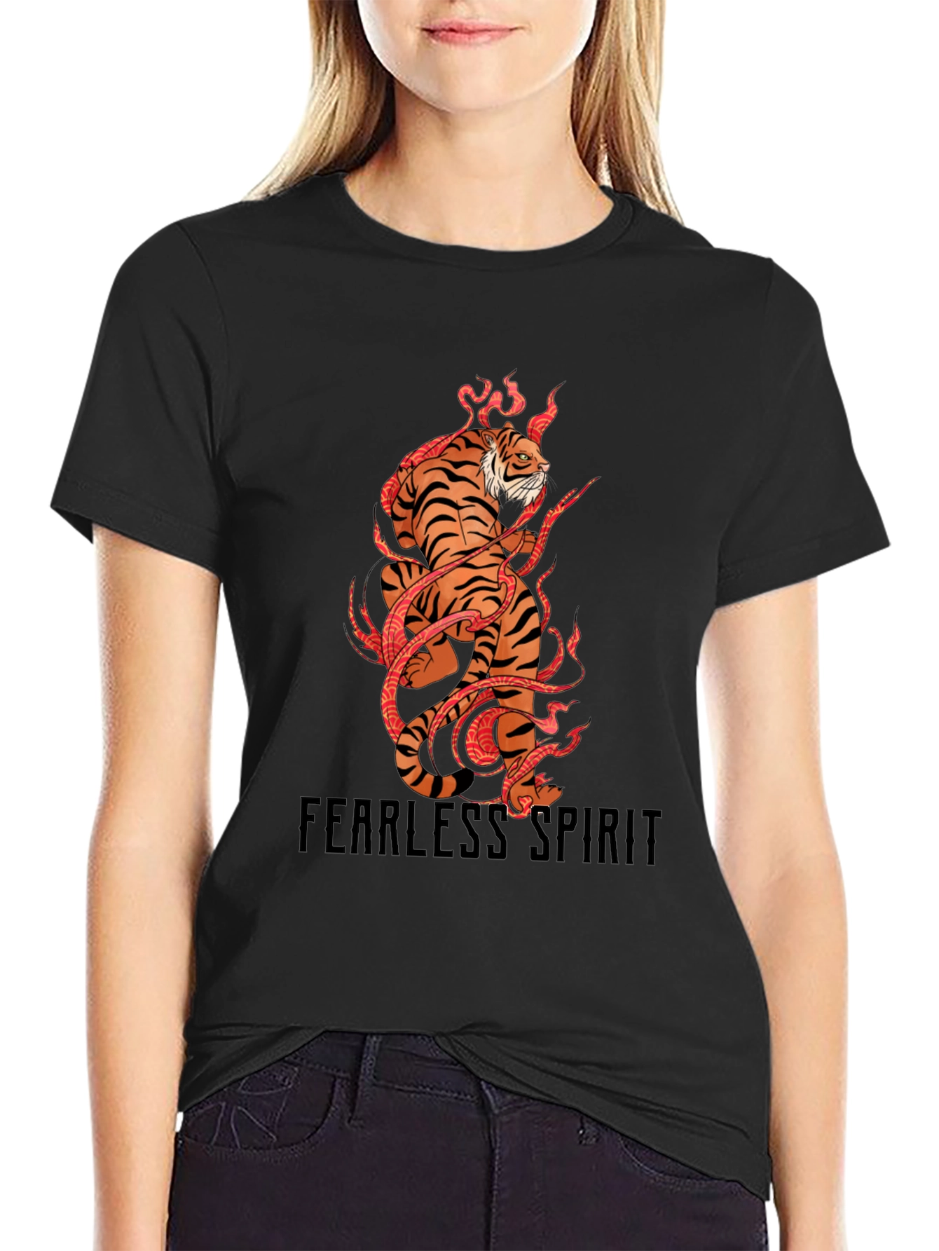Fearless Spirit Tiger Graphic Tee