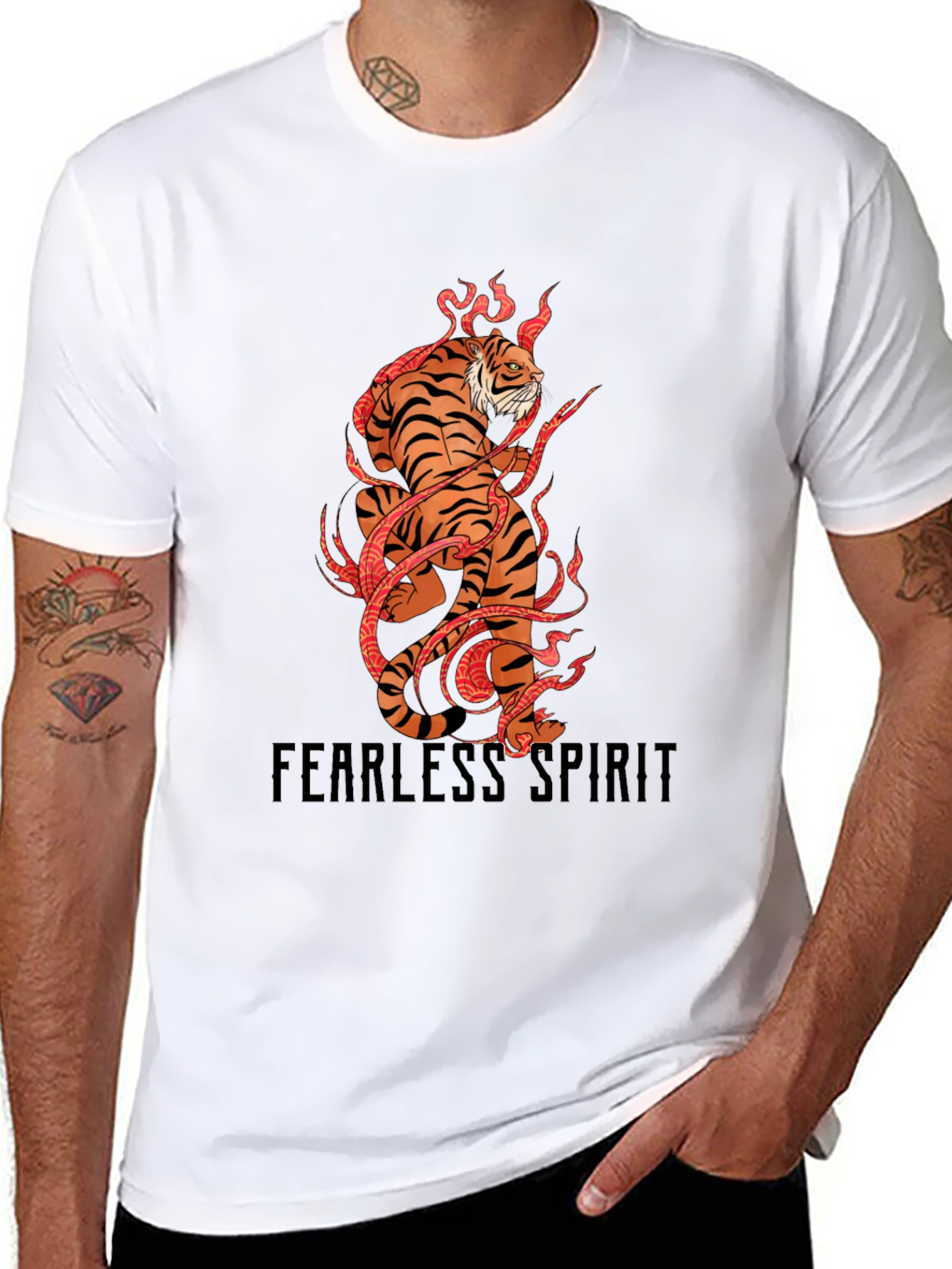 Fearless Spirit Tiger Graphic Tee