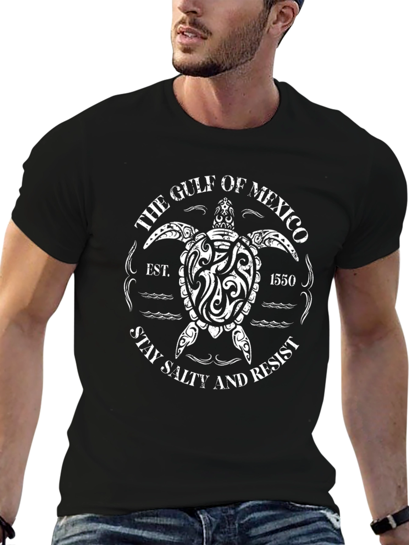 Gulf of Mexico Stay Salty Turtle Graphic Tee