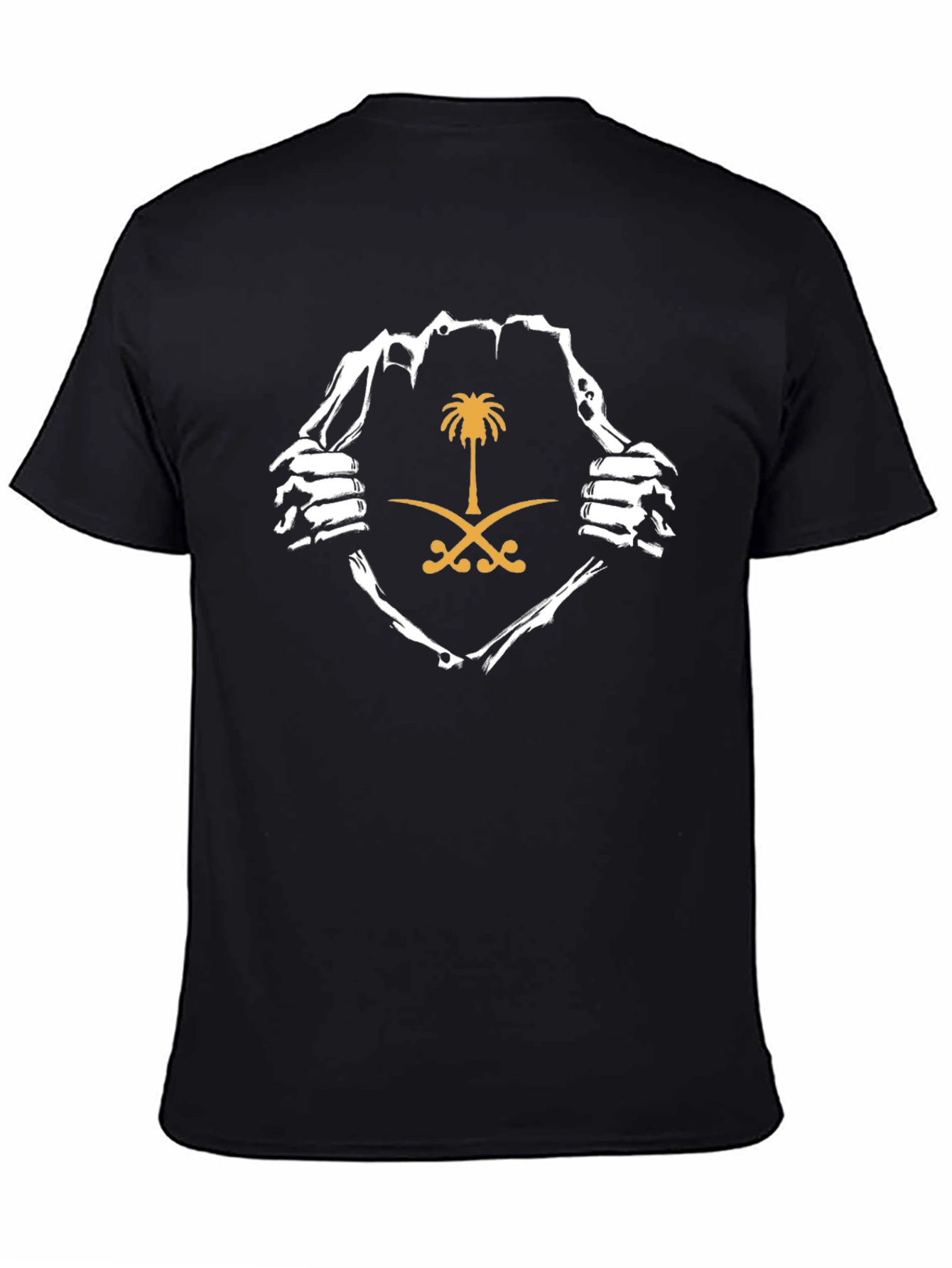 Saudi Arabia Flag Black T-Shirt