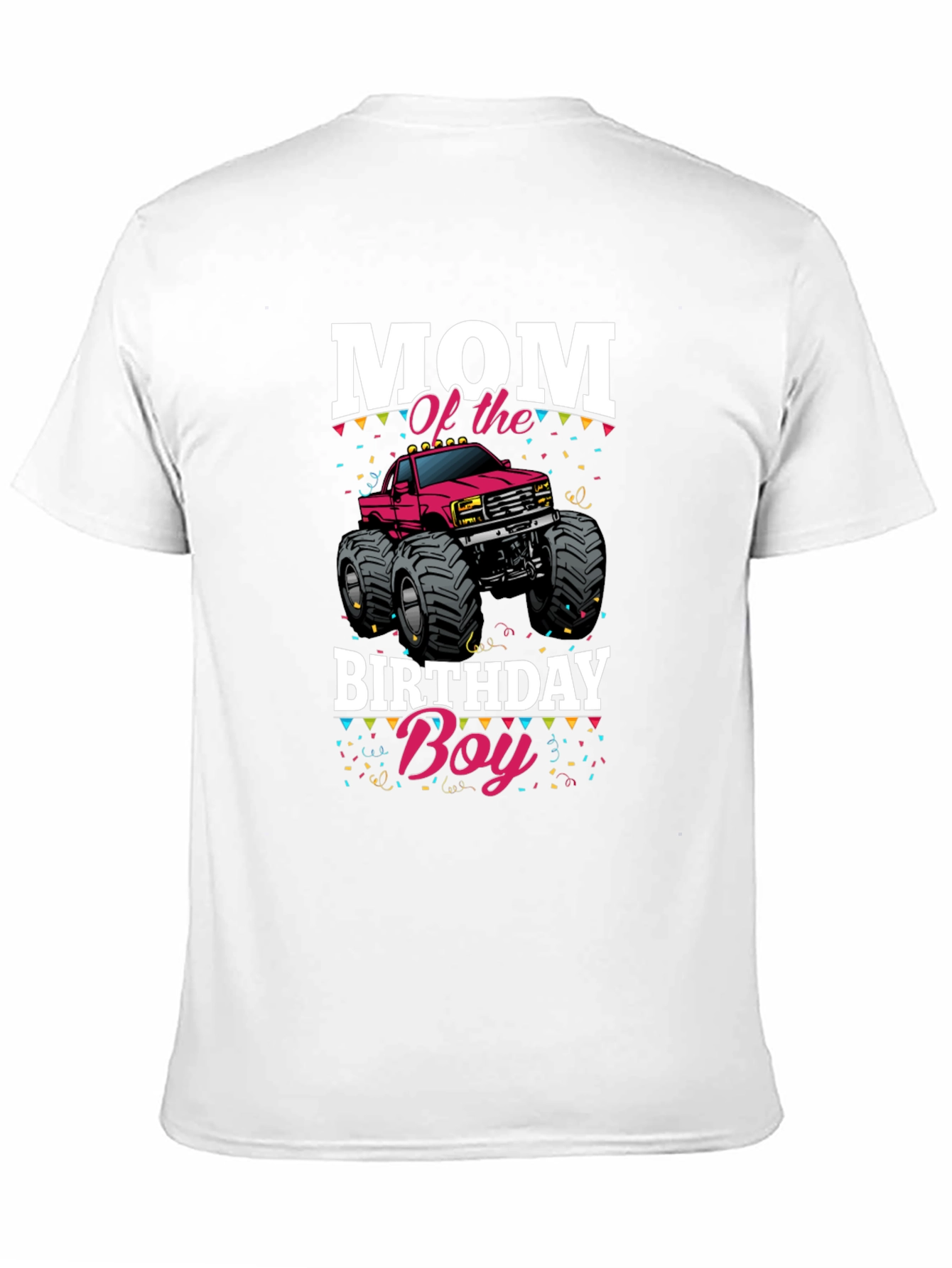 Mom of the Birthday Boy Monster Truck T-Shirt