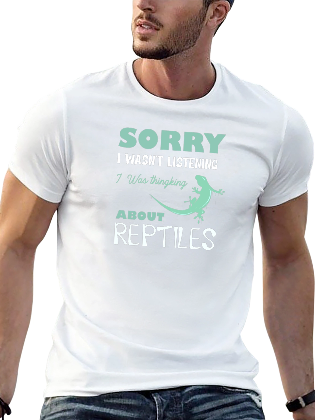 Sorry Reptiles T-Shirt: Funny Reptile Lover Tee