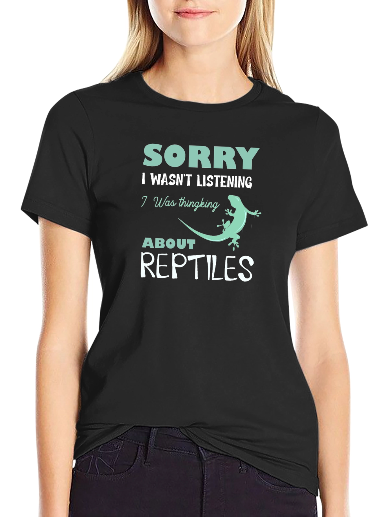 Sorry Reptiles T-Shirt: Funny Reptile Lover Tee