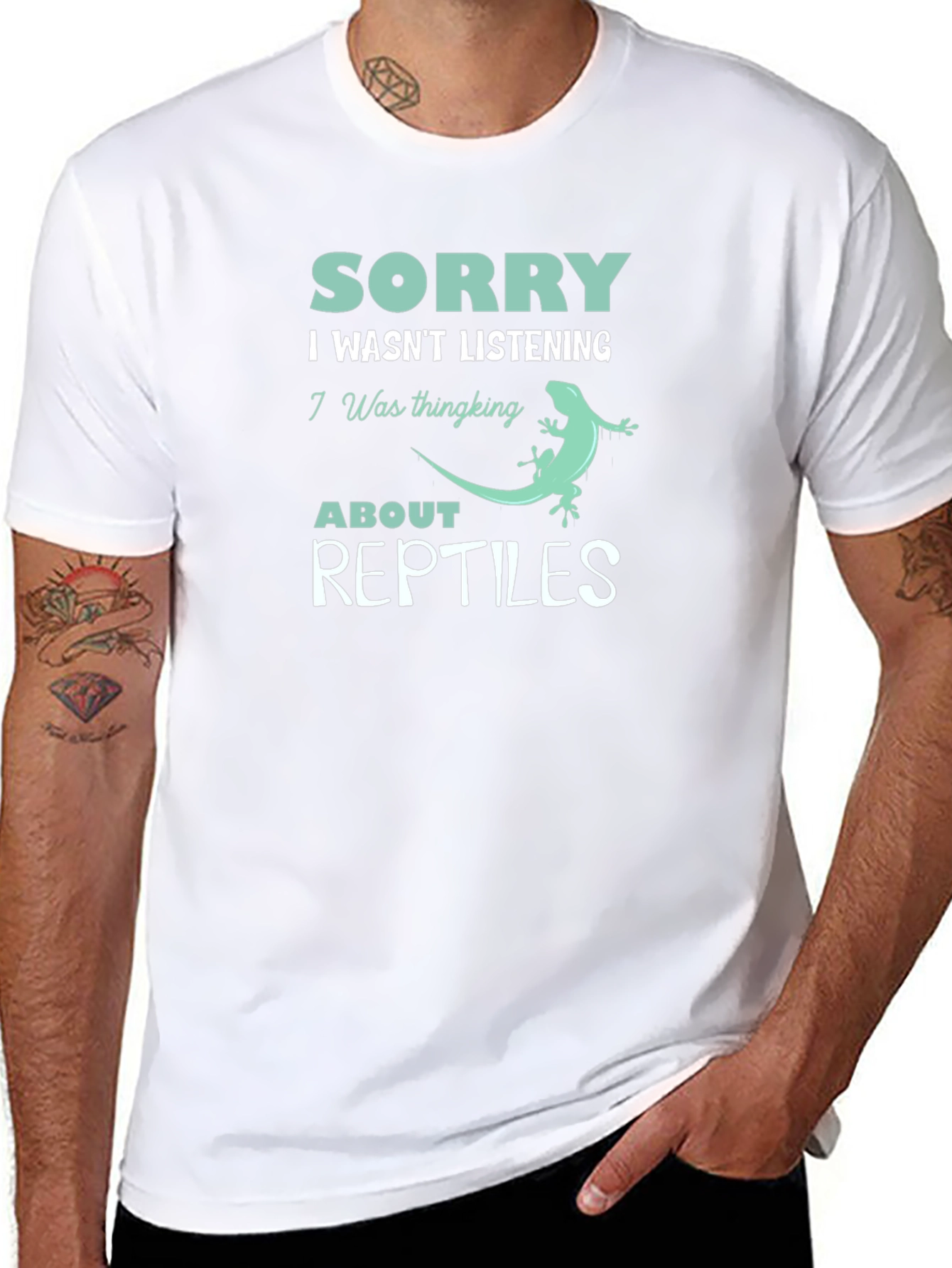 Sorry Reptiles T-Shirt: Funny Reptile Lover Tee