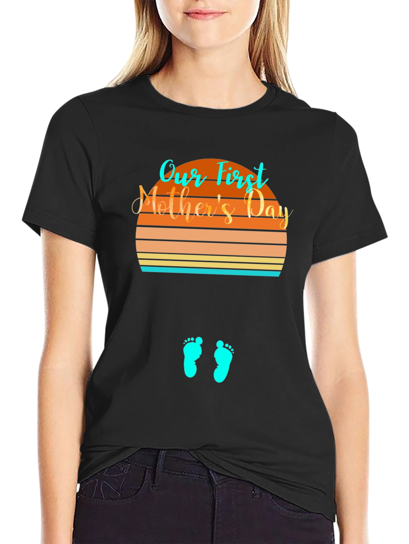 First Mothers Day Pregnancy Reveal T-Shirt