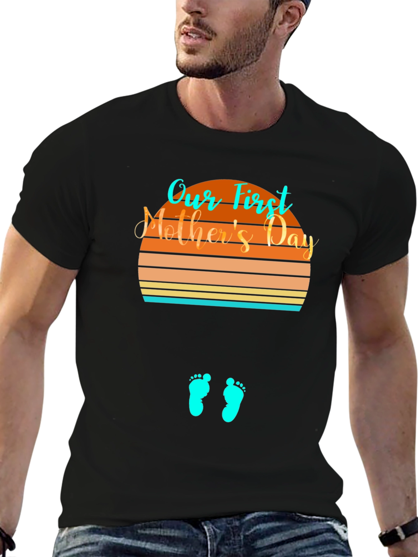 First Mothers Day Pregnancy Reveal T-Shirt