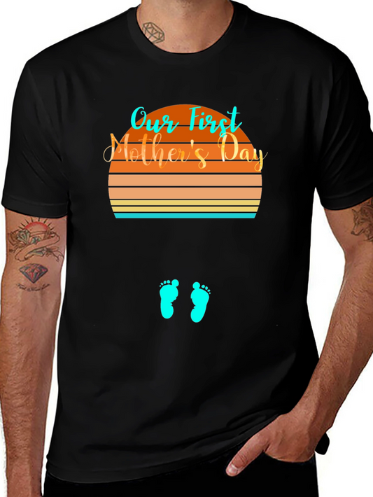 First Mothers Day Pregnancy Reveal T-Shirt
