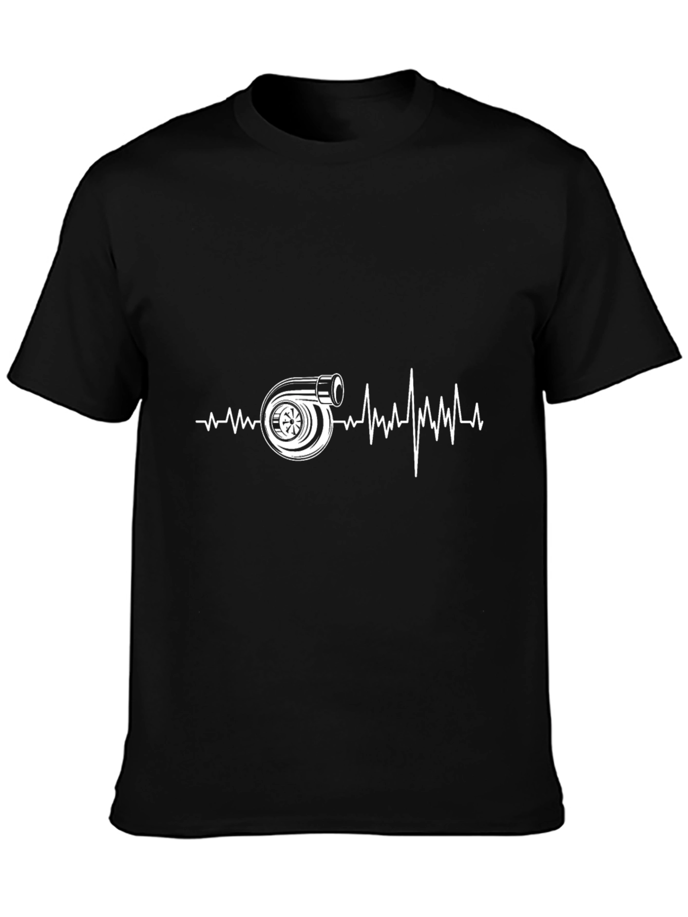 Turbo Heartbeat Graphic Tee - Black Cotton