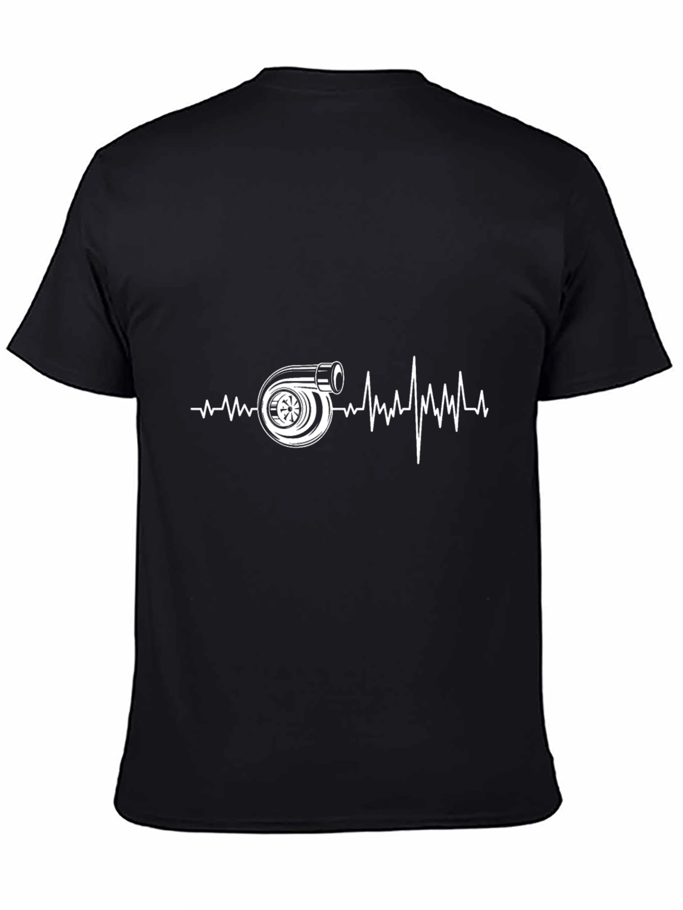 Turbo Heartbeat Graphic Tee - Black Cotton