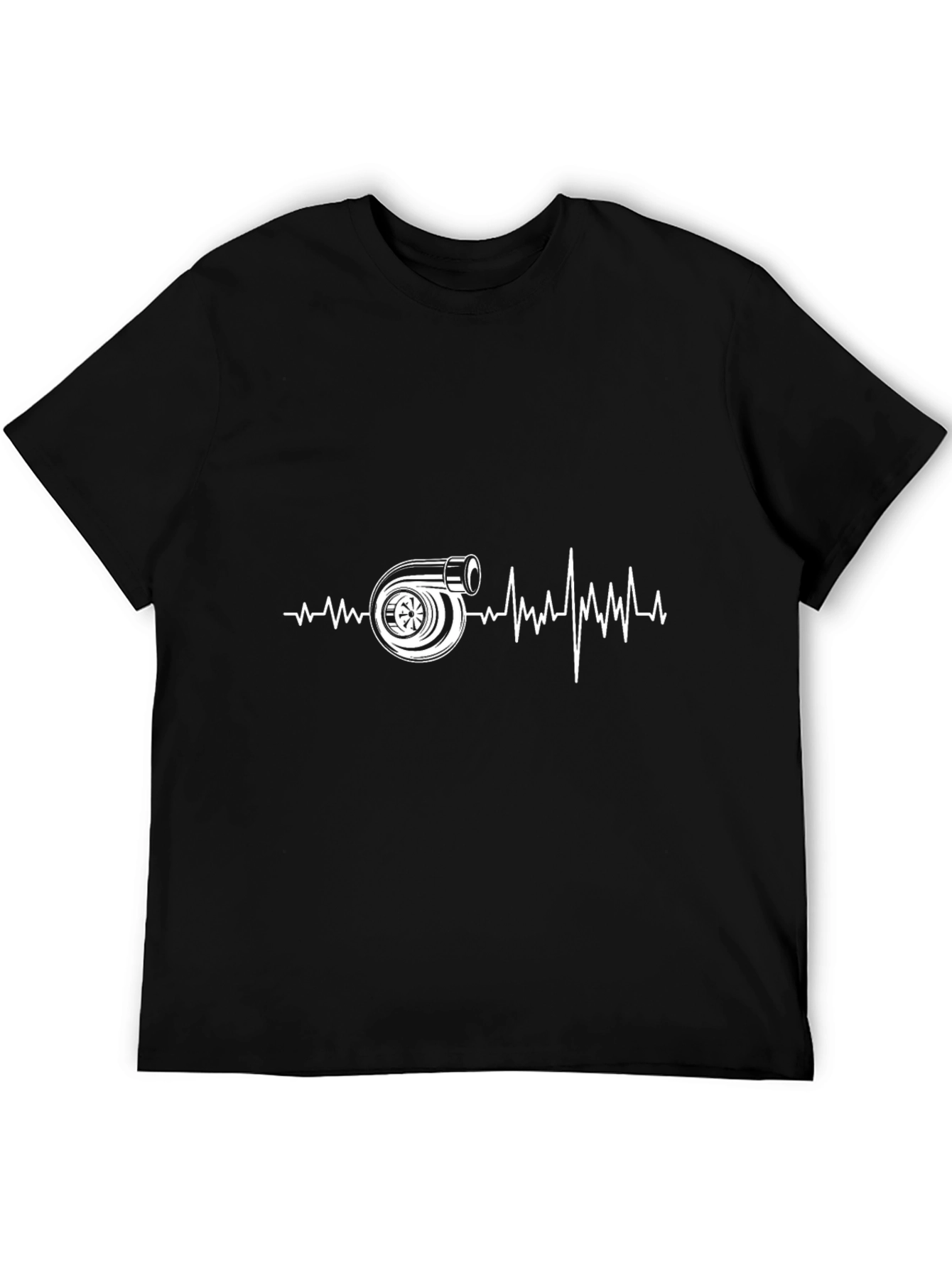 Turbo Heartbeat Graphic Tee - Black Cotton