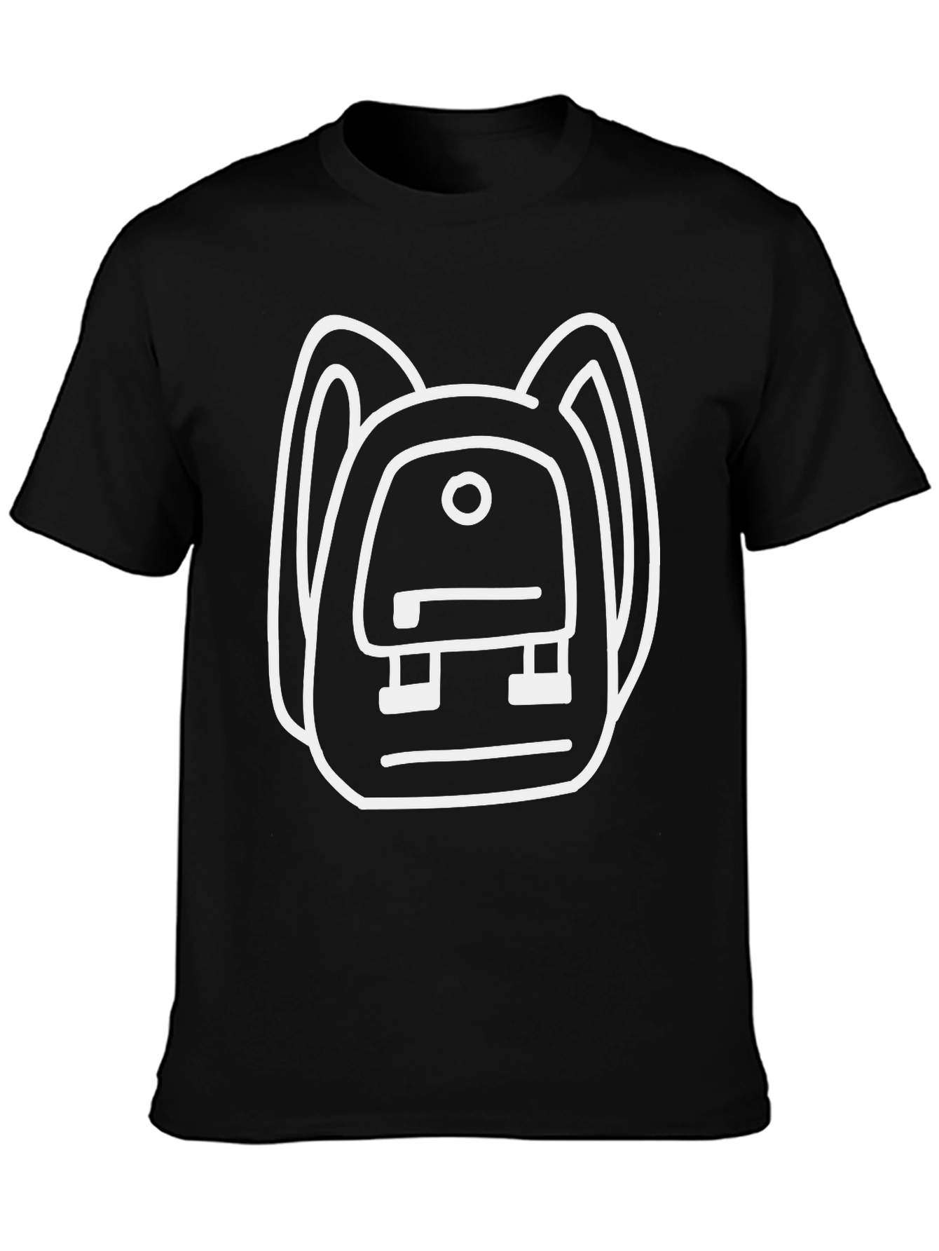 Backpack Graphic Black T-Shirt